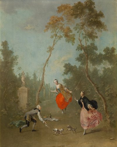 Lady on a Swing by Norbert Joseph Carl Grund